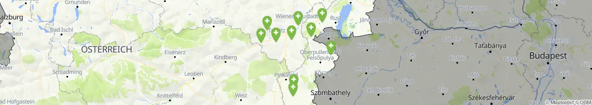 Kartenansicht für Apotheken-Notdienste in der Nähe von Lichtenegg (Gemeinde, Niederösterreich) (100)